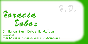 horacia dobos business card